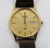 Reloj de pulsera vintage, Seiko Quartz SQ, movimiento no comprobado, D-3cm