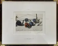 Wolfgang Zellmer (1948) طبيعة صامتة، رقم 123/145، مؤطرة/زجاج، القياس بالإطار 31x25 سم