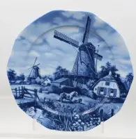 Ukrasni tanjur, Ter Steege B.V, nizozemski motiv, promjer 29 cm