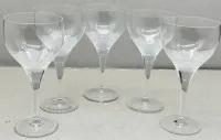 6 sklenic na bílé a 5 na červené víno Rosenthal dekor Lotus, v. max. 17 cm