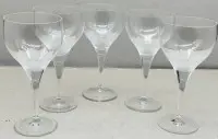 6 सफेद वाइन गिलास और 5 रेड वाइन गिलास "Rosenthal" लोटस डेकोर, ऊंचाई अधिकतम 17 सेमी