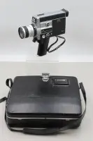 كاميرا أفلام ضيقة كلاسيكية Super-8، Canon Auto Zoom 518 SV، في حقيبة، لم يتم فحص التشغيل