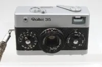 模拟35毫米相机Rollei 35，Carl Zeiss Tessar 3,5/40 mm镜头，70年代，带包，功能未检测