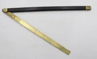 Folding jointed rule around 1900, probably England, folded approx. L-31.5cm