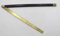 Folding jointed rule around 1900, probably England, folded approx. L-31.5cm