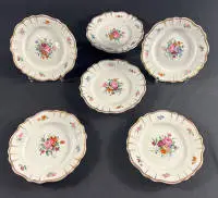 Seis platos decorativos silesios, segunda mitad del siglo XIX