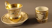 Taza de vitrina Biedermeier, Alemania central hacia 1830