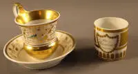 Taza de vitrina Biedermeier, Alemania central hacia 1830