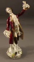 Figura de porcelana "Elegante joven", segunda mitad del siglo XX, alemán