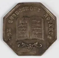 Francia ezüst közjegyzői zseton, 19. sz.