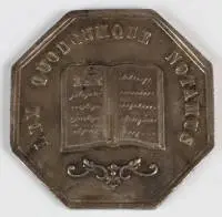 Francia ezüst közjegyzői zseton, 19. sz.