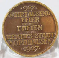 Nordhausen 1000 éves emlékérem, Német Birodalom 1927