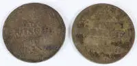 2 mala srebrna novca, 1 novi groš 1849/51, Saska