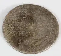 Srebrni sitni novčić 1796, Anhalt-Bernburg Friedrich Albrecht 1765-1796