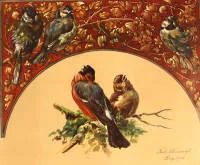 Ferd. Schneevoigt 1866-1955, Portrait d'oiseaux