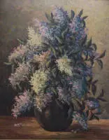 Konrath Schramm 1899-1978, nature morte florale