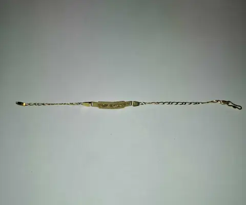 1 条带铭文的金手链 – 585 金