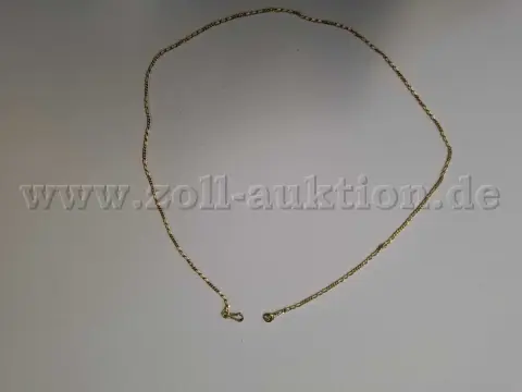 1 条无吊坠的细金链 – 585 黄金