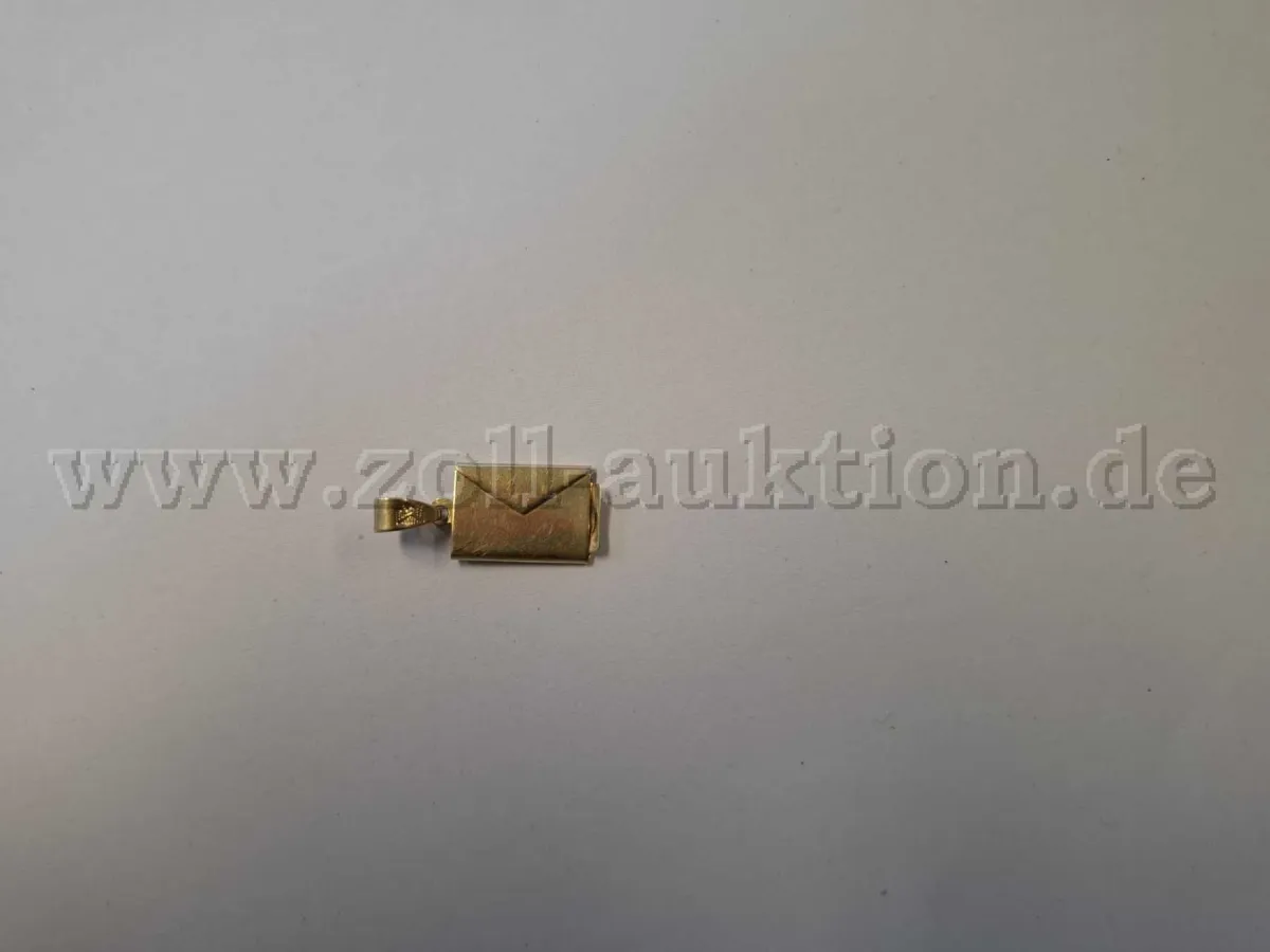 1 ciondolo in oro a forma di busta – oro 585