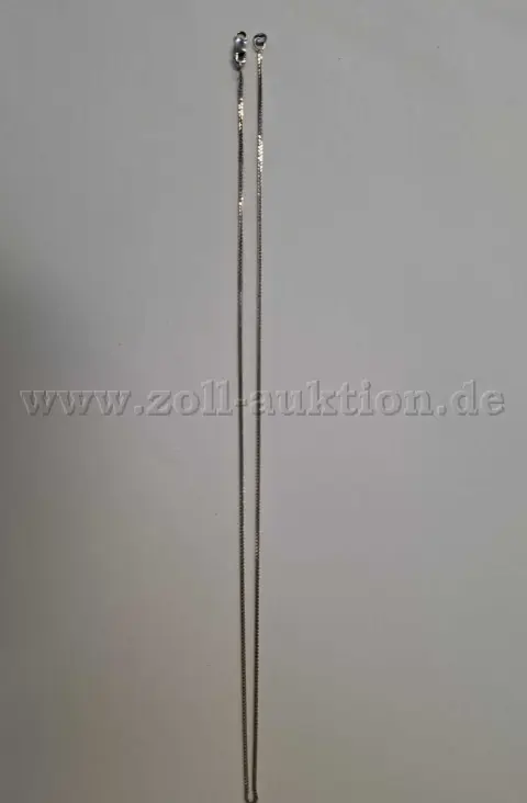 Złoty łańcuszek bez zawieszki – białe złoto 585