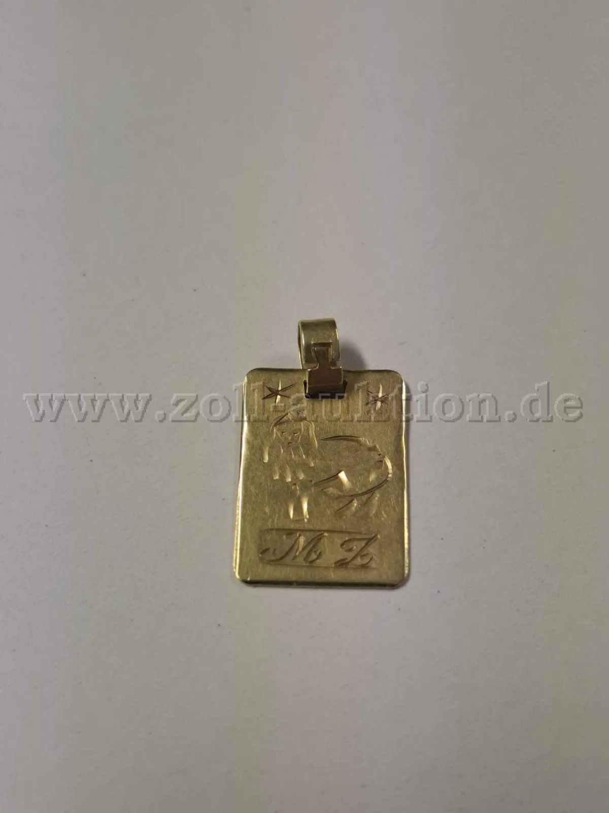 1枚动物图案金吊坠 – 585金