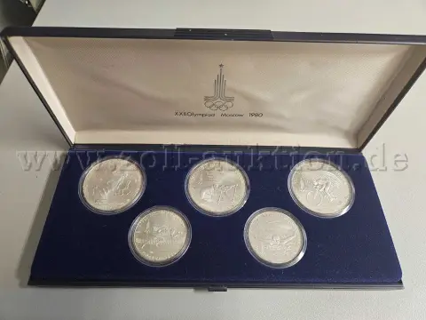 1 ezüstérmegyűjtemény (rubel) 1980-as moszkvai olimpiai játékok