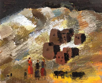 TENGIZ MIRZASHVILI (1934-2008). Paisaje georgiano.
