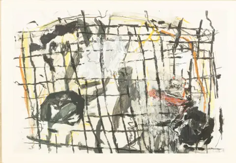 KARIN WITTE (1939-2025). Composición abstracta.