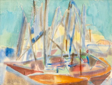 HANS KUHN (1905-1991). Puerto del sur.