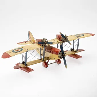 MECCANO. Idrovolante biplano, kit di costruzione metallico, Inghilterra anni 1930/40.