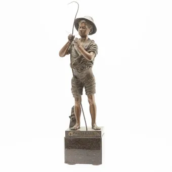 ADOLPHE JEAN LAVERGNE (oko 1863-1928). Le Pêcheur.