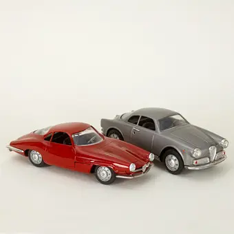 Togi, két Alfa Romeo modellautó: Giulietta Sprint (2)