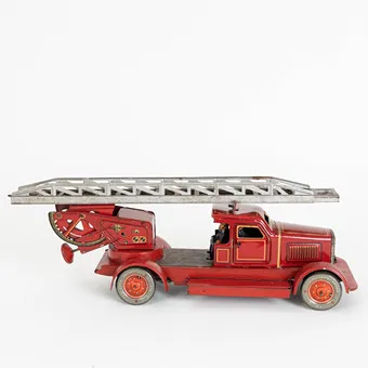DISTLER. Camión de bomberos con tripulación, Núremberg, años 1930.