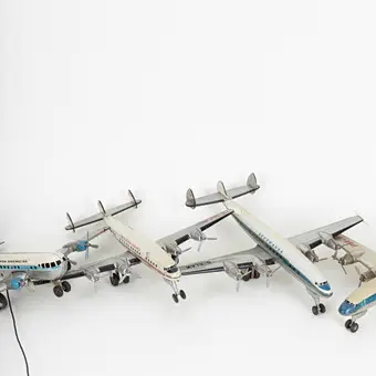Cuatro aviones de hojalata: KLM, TWA, PAN American, Lufthansa, Alemania años 1950-1960, entre otros Arnold (4).