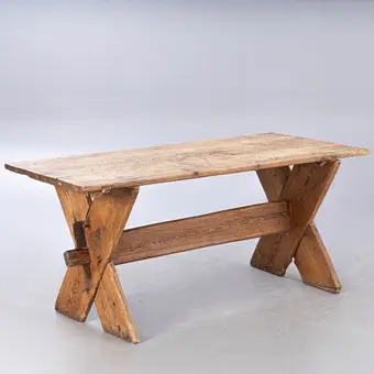 Mesa, Suecia, madera de conífera, siglo XIX.