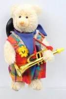Plüssmackó, Michi klubmackó, Sigikid 1995-1996, kb. 23 cm magas