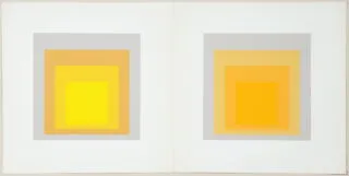 Josef Albers. Két négyzet.