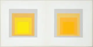 Josef Albers. Két négyzet.