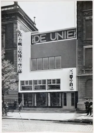 Evert Marinus van Ojen. Cafe Unie Rotterdamban, építé…
