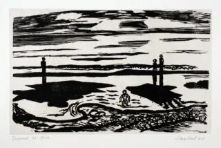 Erich Heckel. Playa en marea baja.