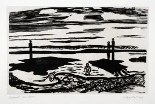 Erich Heckel. Tengerpart apálykor.