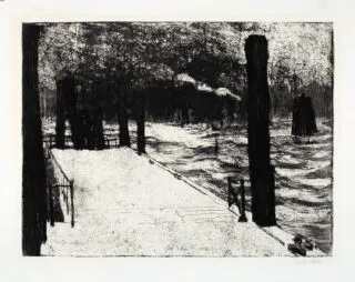 Emil Nolde. Hamburg, Landungsbrücke.