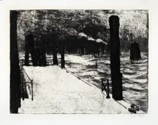 Emil Nolde. Hamburg, Landungsbrücke.