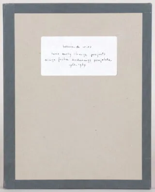 Herman de Vries. some early change projects. einige frü…