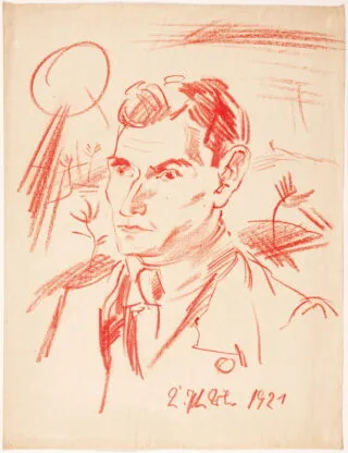 Karl Peter Röhl. Otto Dorfner portréja. 1921