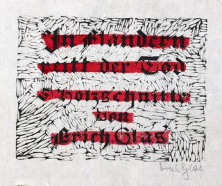 Bauhaus – Erich Glas. In Flandern reit’t der Tod. 1919