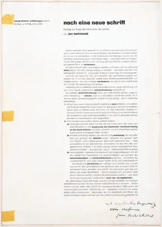 Bauhaus – Jan Tschichold. még egy új betűtípus. 1930