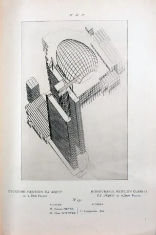 Bauhaus – Hannes Meyer és Hans Wittwer. Concours d’arc…