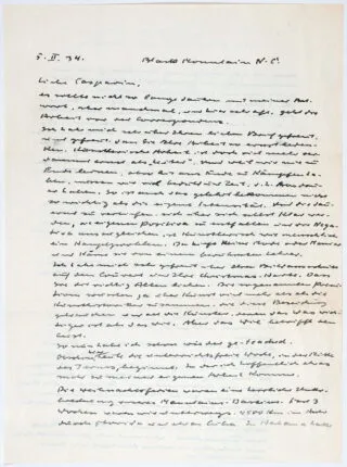 Bauhaus – Josef Albers. Saját kezű aláírt levél…