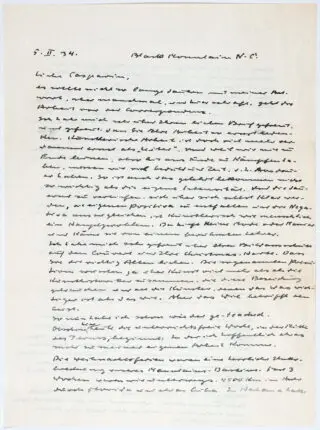 Bauhaus – Josef Albers. Saját kezű aláírt levél…